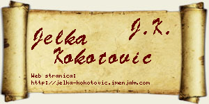 Jelka Kokotović vizit kartica